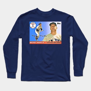 Mickey Mantle Homerun #1 Long Sleeve T-Shirt